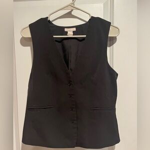 Black, small, H&M woman’s fitted fashion vest